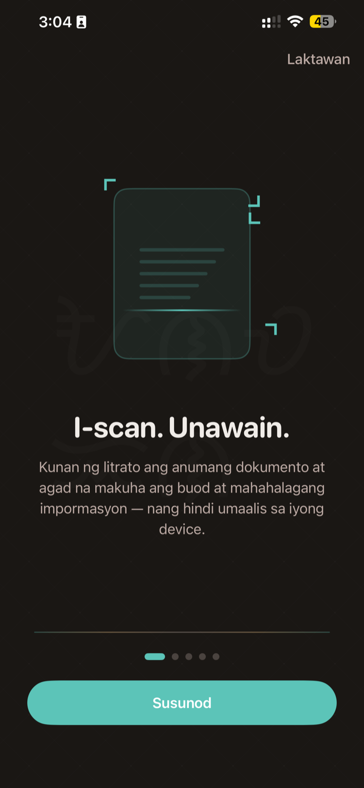 UNAWAIN Onboarding